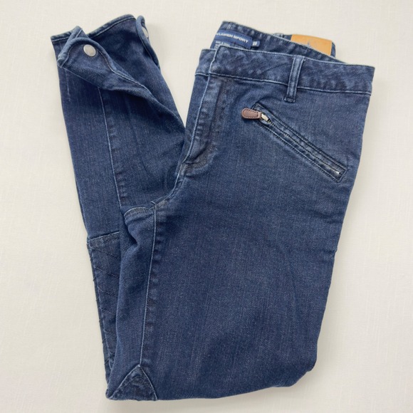 Ralph Lauren‎ Sport Denim Equestrian Riding Pants Denim Zipper Pockets Size 29 - Picture 1 of 9